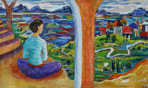 Carolyn Fox Artist View From Ledge